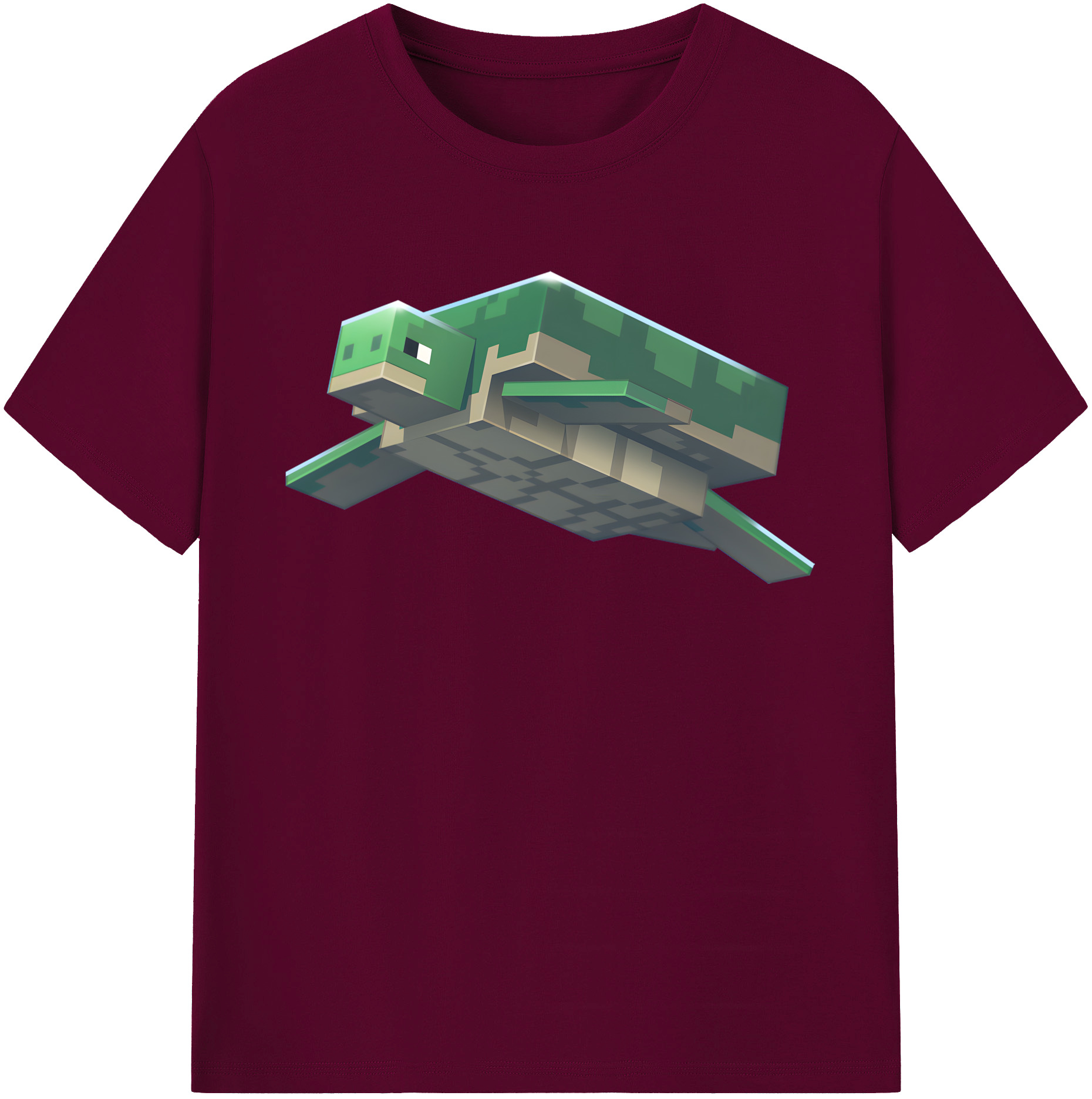 （画像用） マインクラフト ブロックの世界 Minecraft MC Block world レディースカジュアルプリントTシャツ（綿100％）